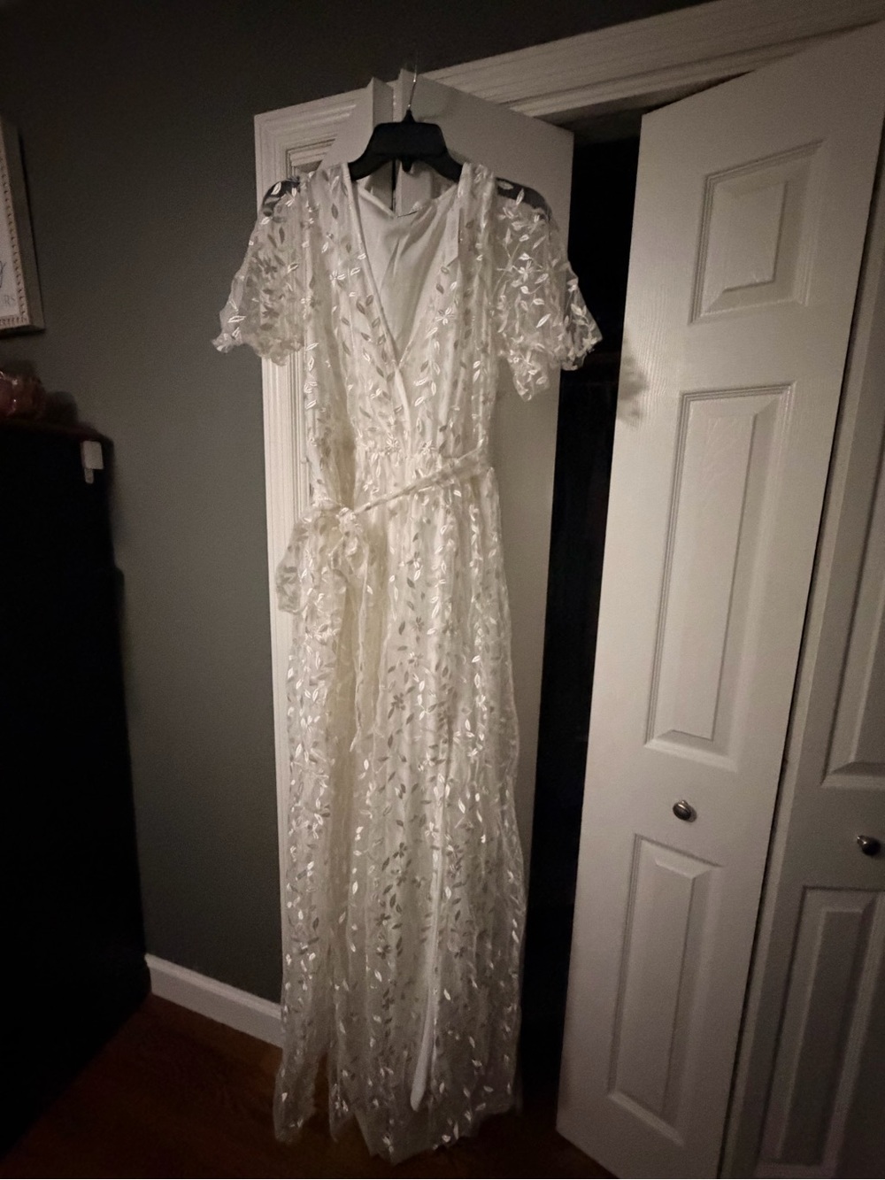 Baltic Born White Embroidered Maxi Dress